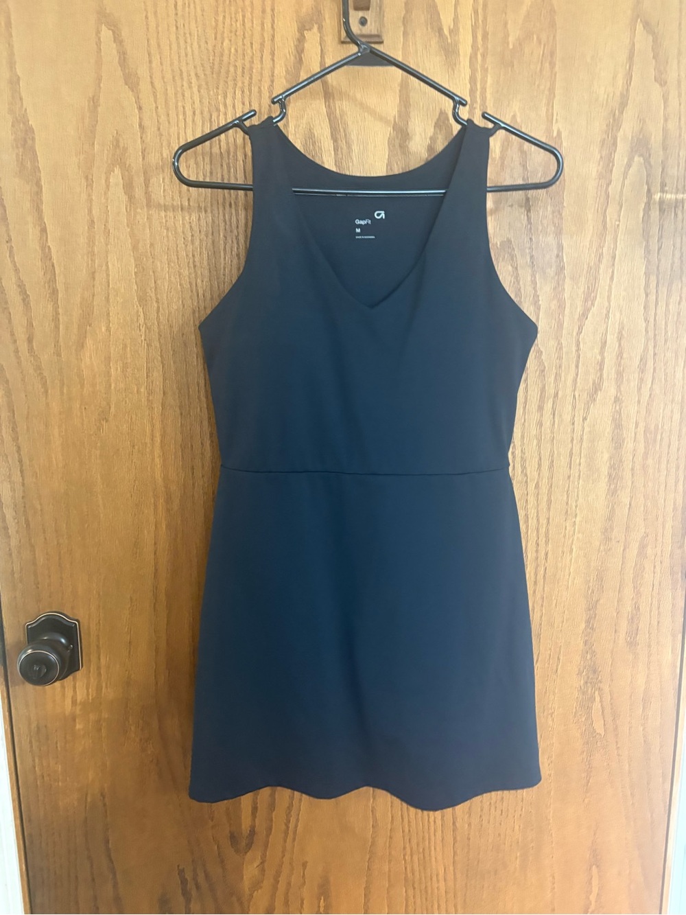 GAP Black Sleeveless V-Neck A-Line Dress